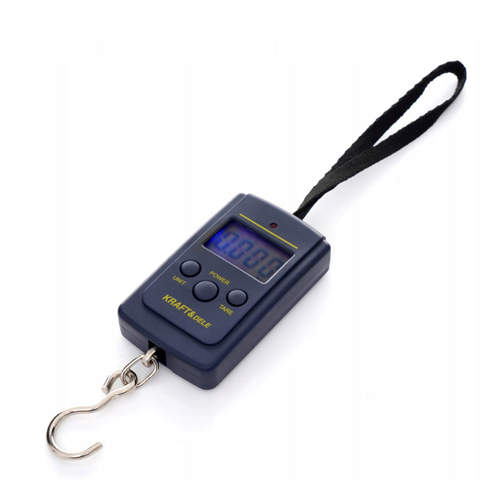eMESERIASUL.RO Cantar de mana electronic cu carlig, 50Kg, KRAFTMEN K11414, Ecran LCD, alimentare baterii 2xAAA, POZA 2