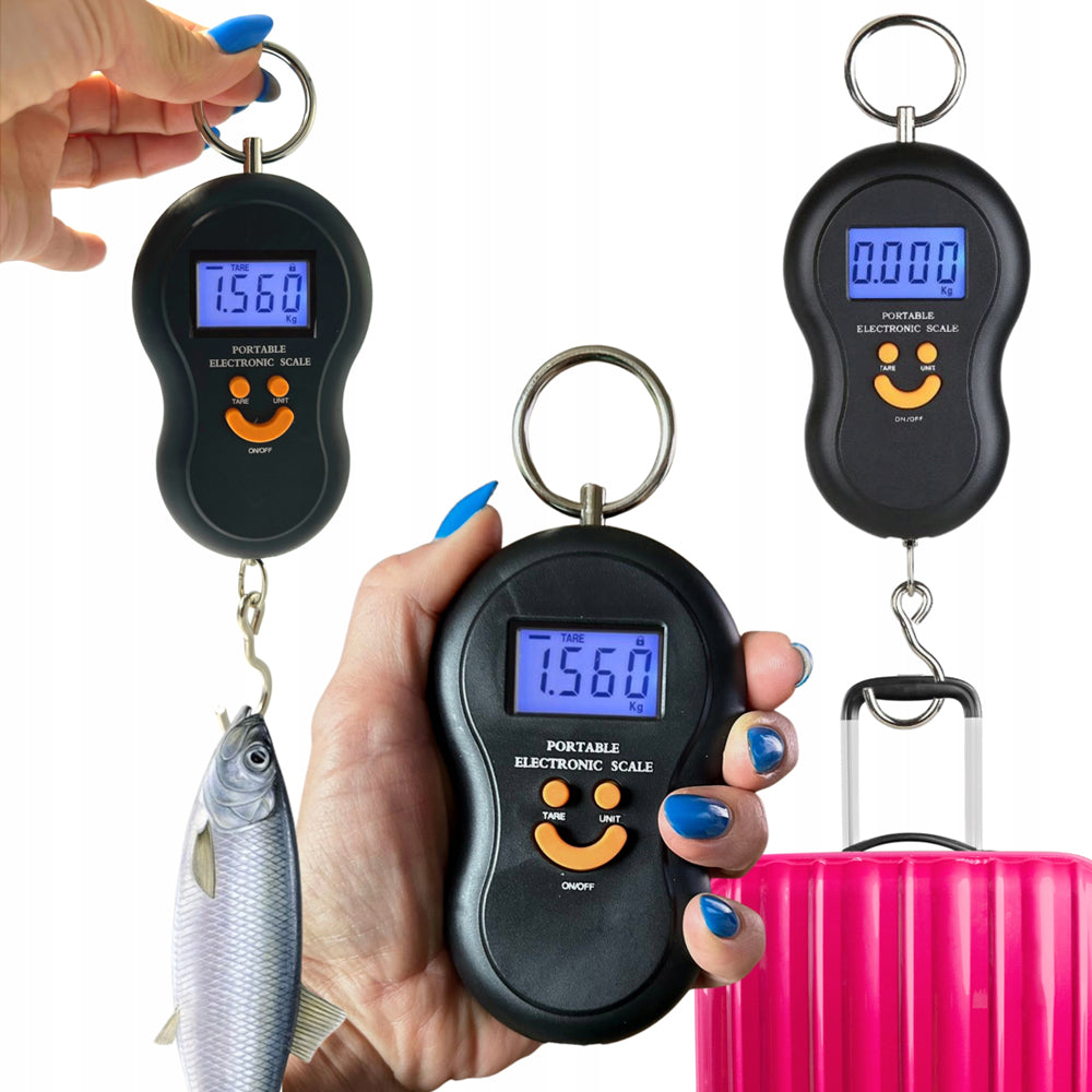 eMESERIASUL.RO Cantar de mana electronic cu carlig, 50Kg, KRAFTMEN K11415, Ecran LCD, alimentare baterii 2xAAA, POZA 2