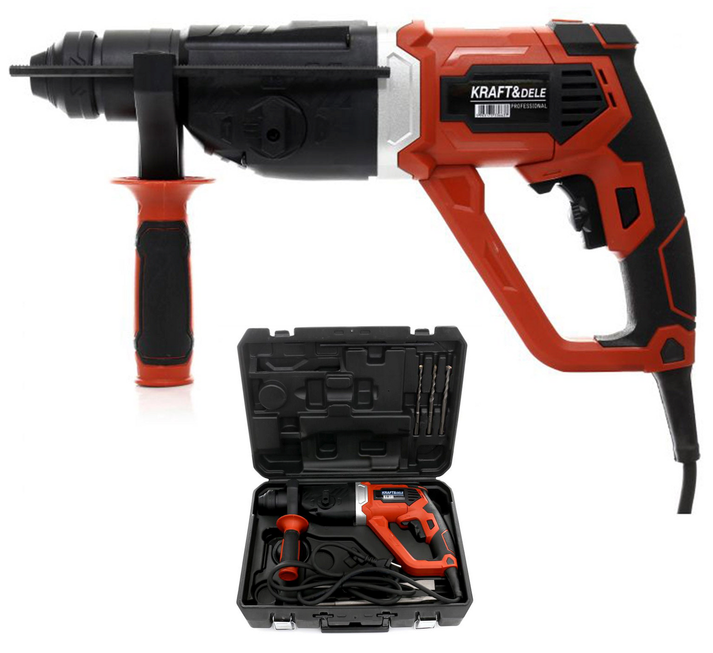 eMESERIASUL.RO Ciocan rotopercutor cu motor orizontal KRAFTMEN K3055, 2700W, 5J, 1100RPM, 4950BPM, POZA 2