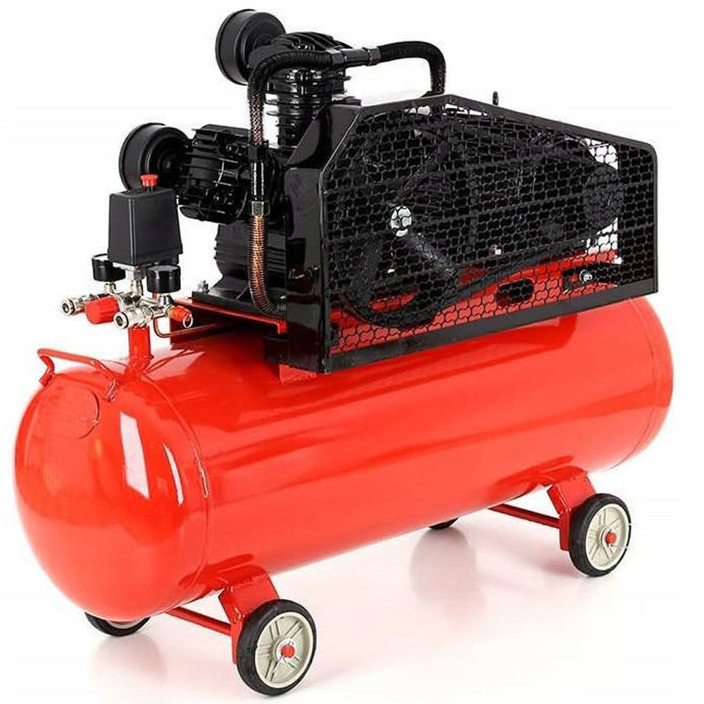 eMESERIASUL.RO Compresor aer TRIFAZAT-400V, rezervor 100L, KRAFTMEN K1477, presiune pana la 8Bar, POZA 1