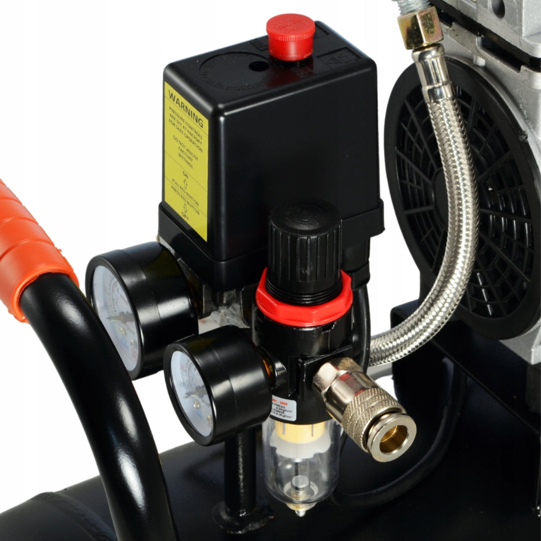 eMESERIASUL.RO Compresor aer fara ulei BLACK-SQUARE PORTONERO B12860, 50L, 230V, 1CP, 8Bar, 180L/min, POZA 4