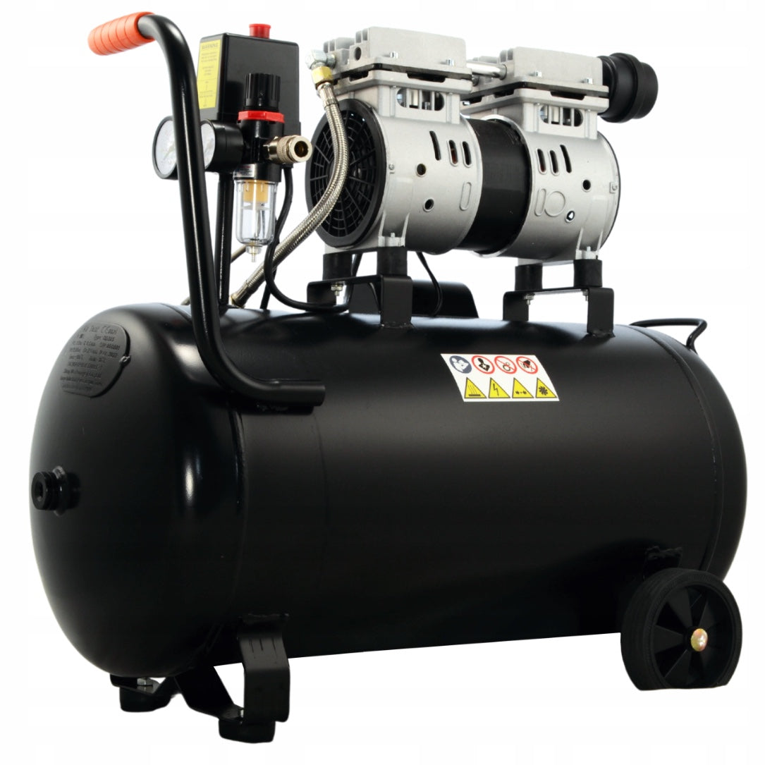 eMESERIASUL.RO Compresor aer fara ulei BLACK-SQUARE PORTONERO B12860, 50L, 230V, 1CP, 8Bar, 180L/min, POZA 3