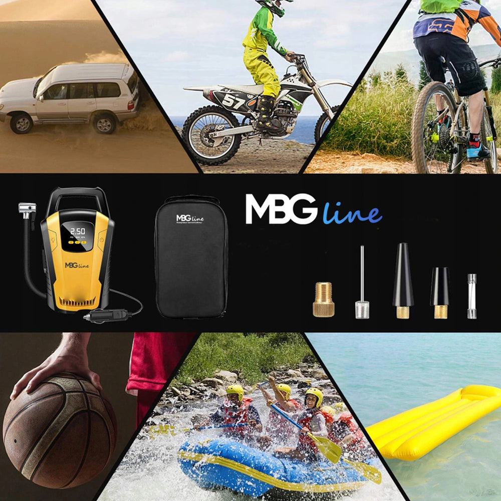 eMESERIASUL.RO Compresor aer portabil auto-moto-velo-mingi, KRAFTMEN, 12V, Display, K1469 POZA 12