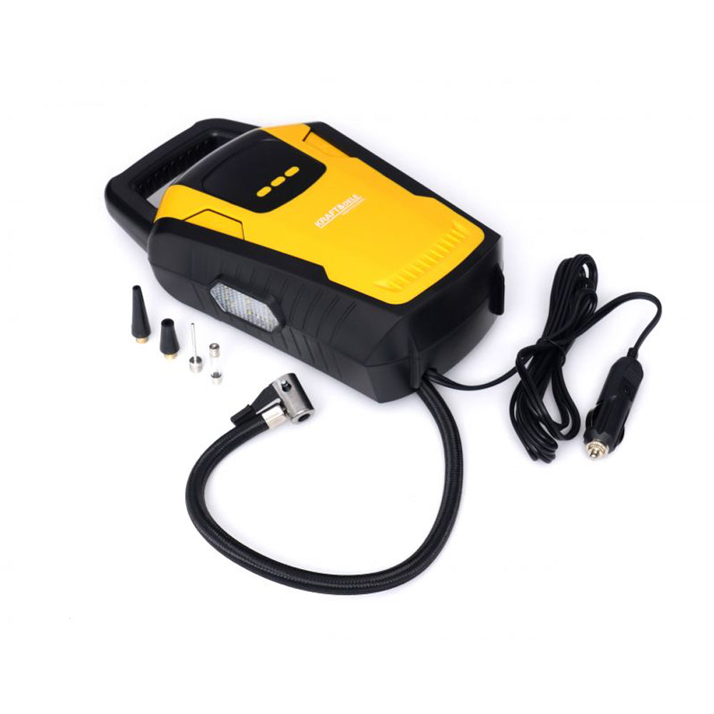 eMESERIASUL.RO Compresor aer portabil auto-moto-velo-mingi, KRAFTMEN, 12V, Display, K1469 POZA 2
