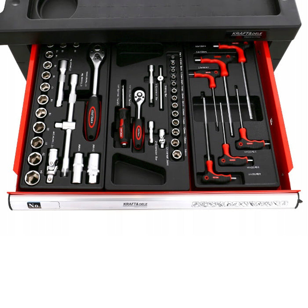 eMESERIASUL.RO Dulap atelier CU SCULE INCLUSE, 6 sertare, dimensiuni 985x766x465 mm, KRAFTMEN K361, POZA 2