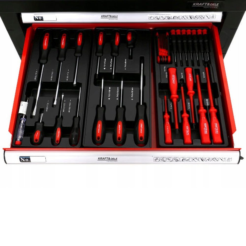 eMESERIASUL.RO Dulap atelier CU SCULE INCLUSE, 6 sertare, dimensiuni 985x766x465 mm, KRAFTMEN K361, POZA 5