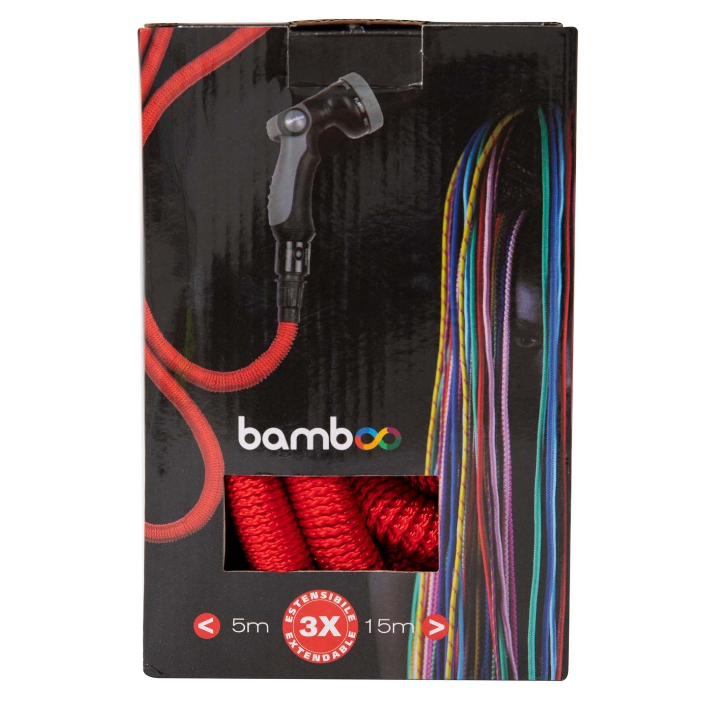 eMESERIASUL.RO Furtun gradina extensibil, Liderman bamboo BXR50, 1 tol, Rosu 5-15m, POZA 3