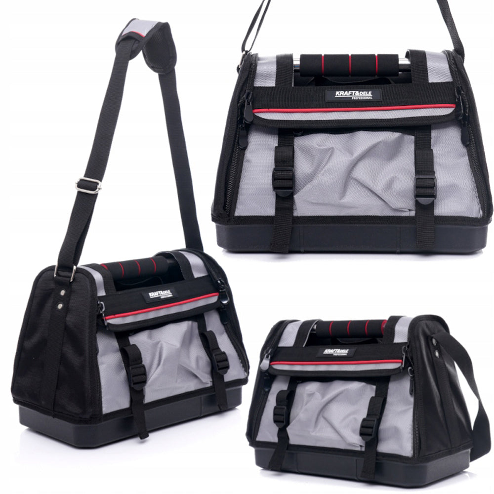 eMESERIASUL.RO Geanta pentru unelte si scule KRAFTMEN K2039, 13 inch, maner metalic, POZA 2