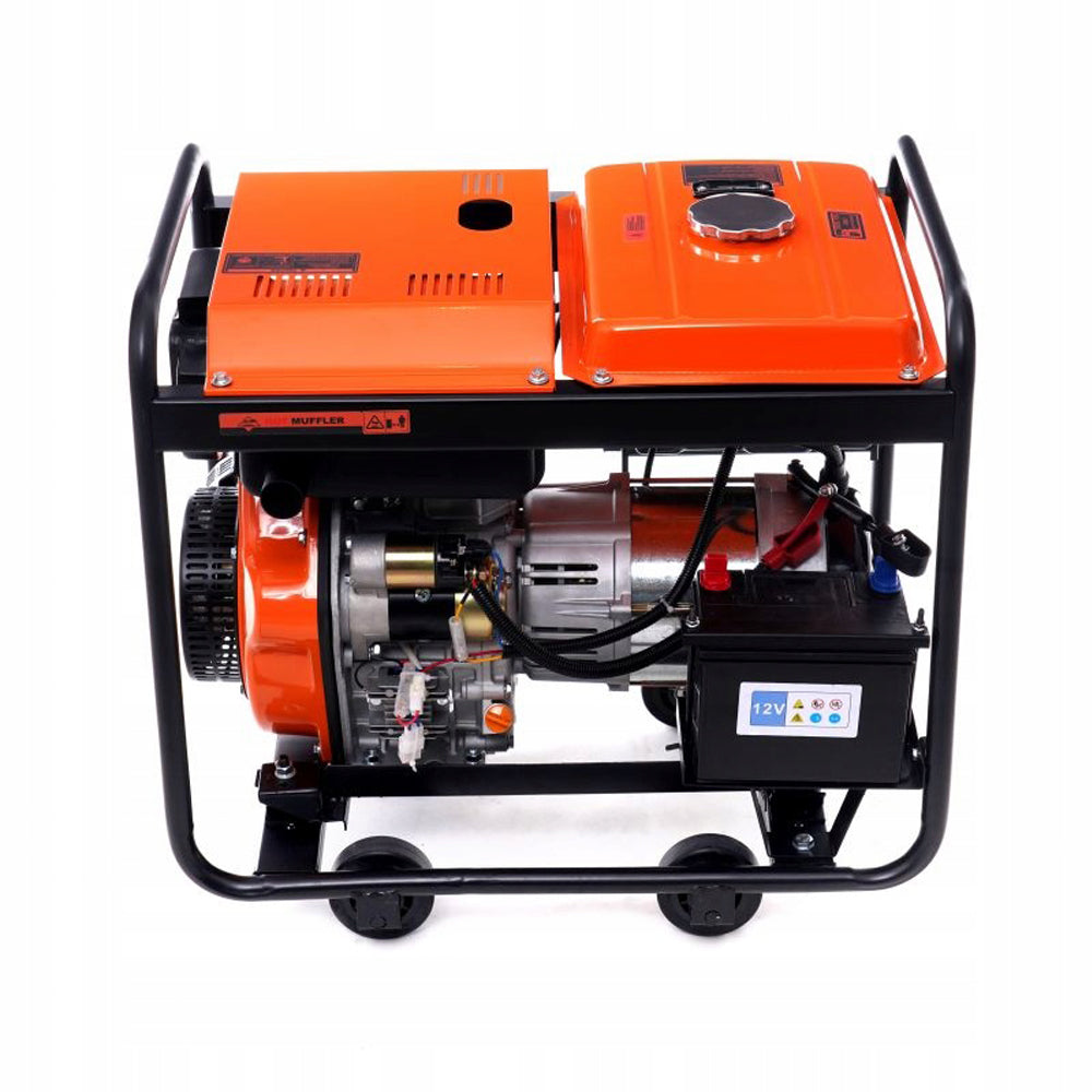eMESERIASUL.RO Generator curent diesel KRAFTMEN K167, 230V, stabilizator tensiune (AVR), roti transport si pornire la cheie, POZA 6