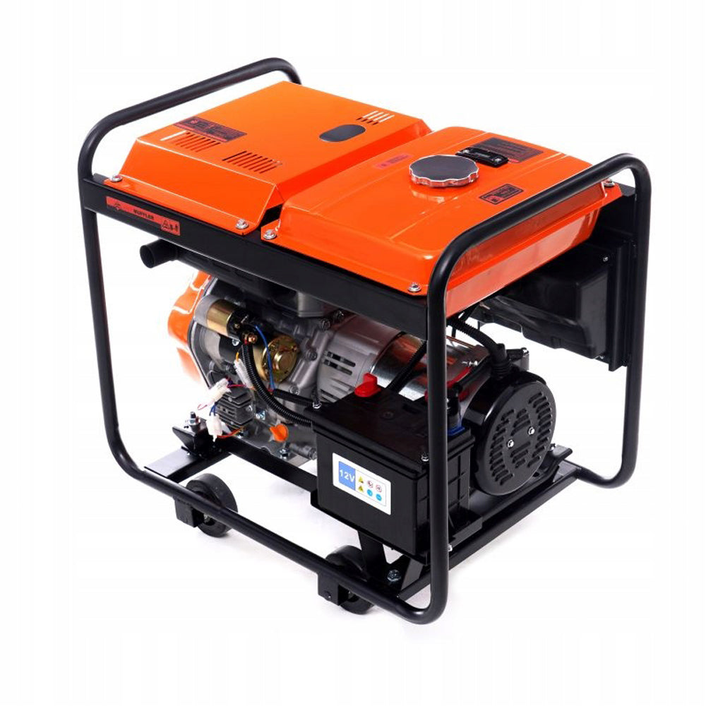 eMESERIASUL.RO Generator curent diesel KRAFTMEN K167, 230V, stabilizator tensiune (AVR), roti transport si pornire la cheie, POZA 4