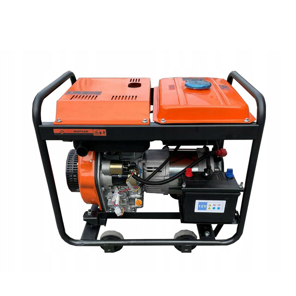 eMESERIASUL.RO Generator curent diesel KRAFTMEN K167, 230V, stabilizator tensiune (AVR), roti transport si pornire la cheie, POZA 5
