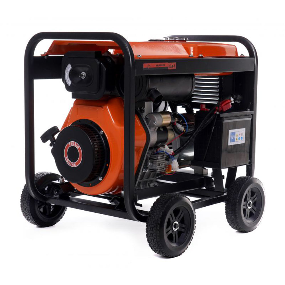 eMESERIASUL.RO Generator curent diesel KRAFTMEN K168, 230V, stabilizator tensiune (AVR), roti transport si pornire la cheie, POZA 5