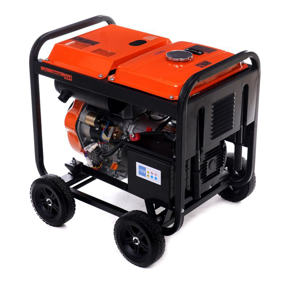 eMESERIASUL.RO Generator curent diesel KRAFTMEN K168, 230V, stabilizator tensiune (AVR), roti transport si pornire la cheie, POZA 3