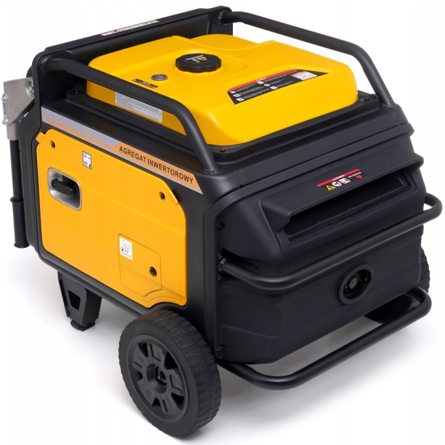 eMESERIASUL.RO Generator curent silentios profesional KRAFTMEN K187, 220V, 4 timpi, stabilizator tensiune (AVR), roti transport, POZA 12