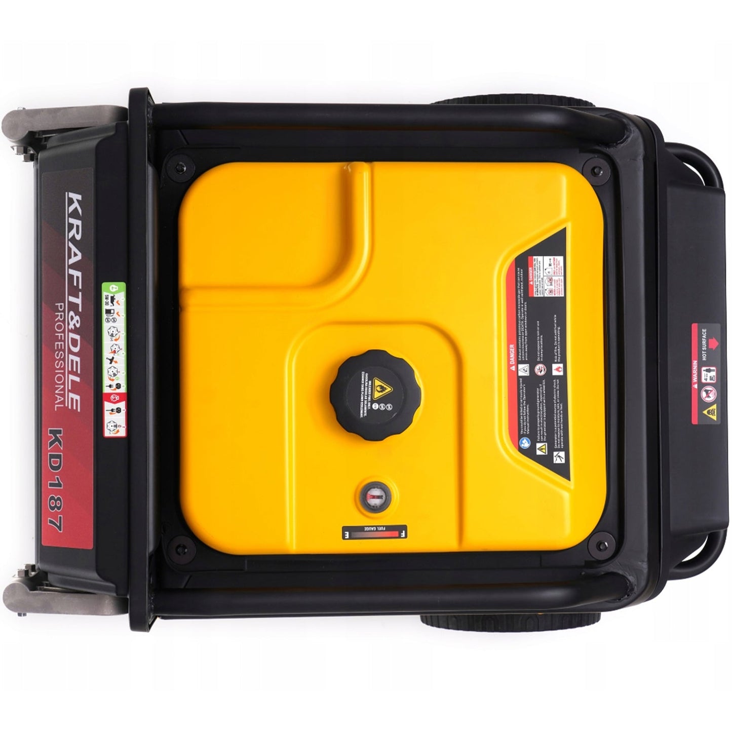 eMESERIASUL.RO Generator curent silentios profesional KRAFTMEN K187, 220V, 4 timpi, stabilizator tensiune (AVR), roti transport, POZA 10