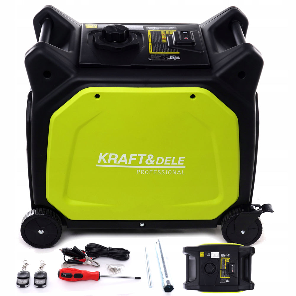 eMESERIASUL.RO Generator curent silentios profesional KRAFTMEN K682, 230V, stabilizator tensiune (AVR), roti transport si pornire la cheie, POZA 3