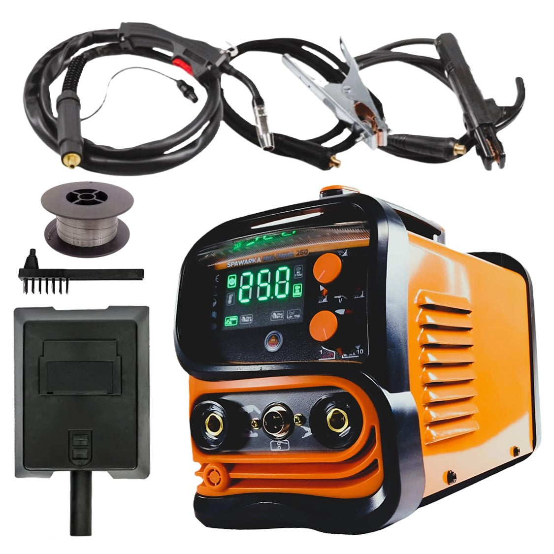 eMESERIASUL.RO INVERTOR SUDURA SARMA FLUX MIG-MAG 250A + MMA, BLACK-SQUARE PORTONERO B37422, functie posibilitate upgrade LIFT-TIG, Accesorii Incluse, POZA 2
