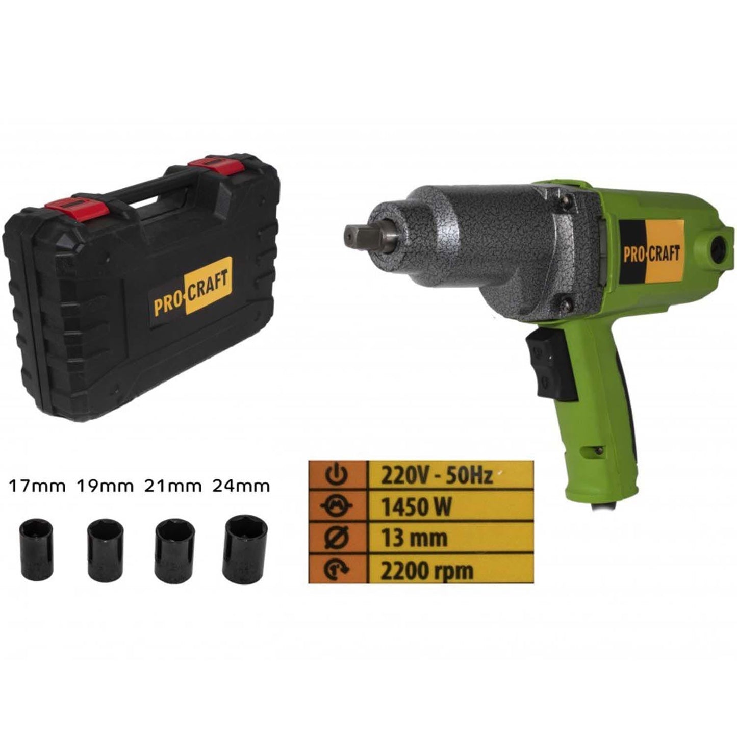 eMESERIASUL.RO Masina de insurubat cu impact Procraft ES1450, 1450W, 450Nm, POZA 2