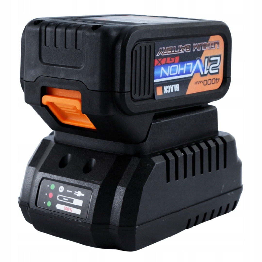 eMESERIASUL.RO Masina de insurubat cu impact, motor fara perii cu 2 acumulatori 21V, BLACK-SQUARE PORTONERO B12031, 500Nm, POZA 9