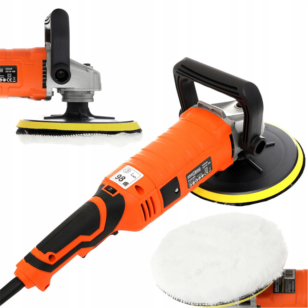 eMESERIASUL.RO Masina de lustruit-polisat-slefuit KRAFTMEN K529, 2440W, 6000RPM, 180mm, POZA 2