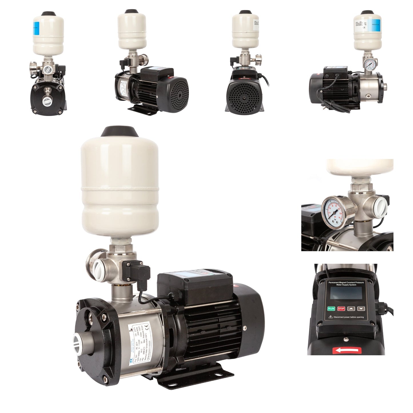 eMESERIASUL.RO Mini hidrofor AquaTechnica, 8L, 1 Kw, 33.3l/min, H refulare 54m, POZA 3
