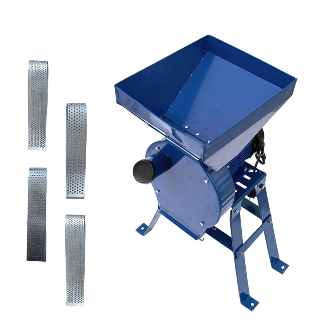 eMESERIASUL.RO Moara cereale si stiuleti (2 in 1) Albastra Alpin-PROFI seria B, 3.9kW, cu ciocanele, malai si uruiala, CUVA MARE + suport cu picioare, POZA 2