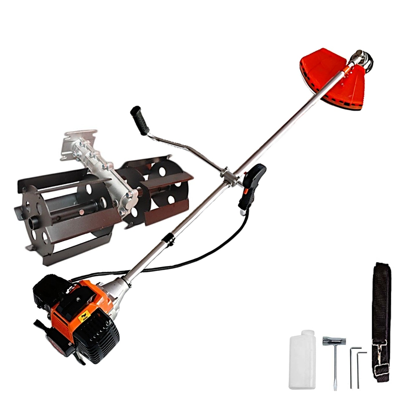 eMESERIASUL.RO Motocoasa pe benzina URAL 7* PROFESSIONAL, 52cc, 6CP, Accesorii Incluse, PRASITOARE, POZA 1