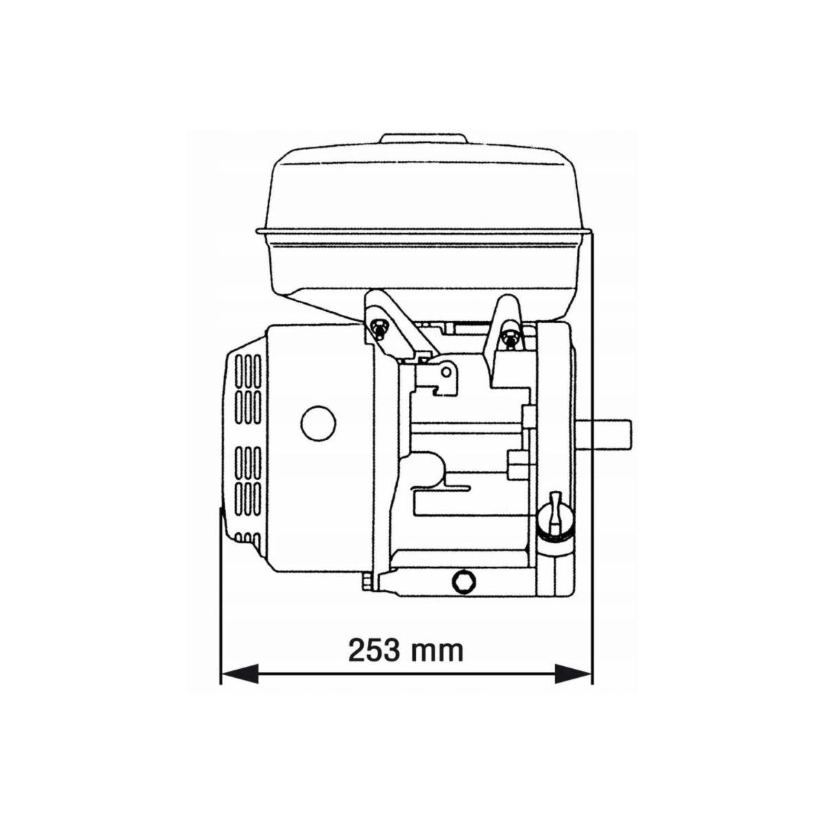 eMESERIASUL.RO Motor motocultor / uz general AP GX160 (168F), 6.5CP, 4 timpi, ax cilindric 20mm, POZA 10