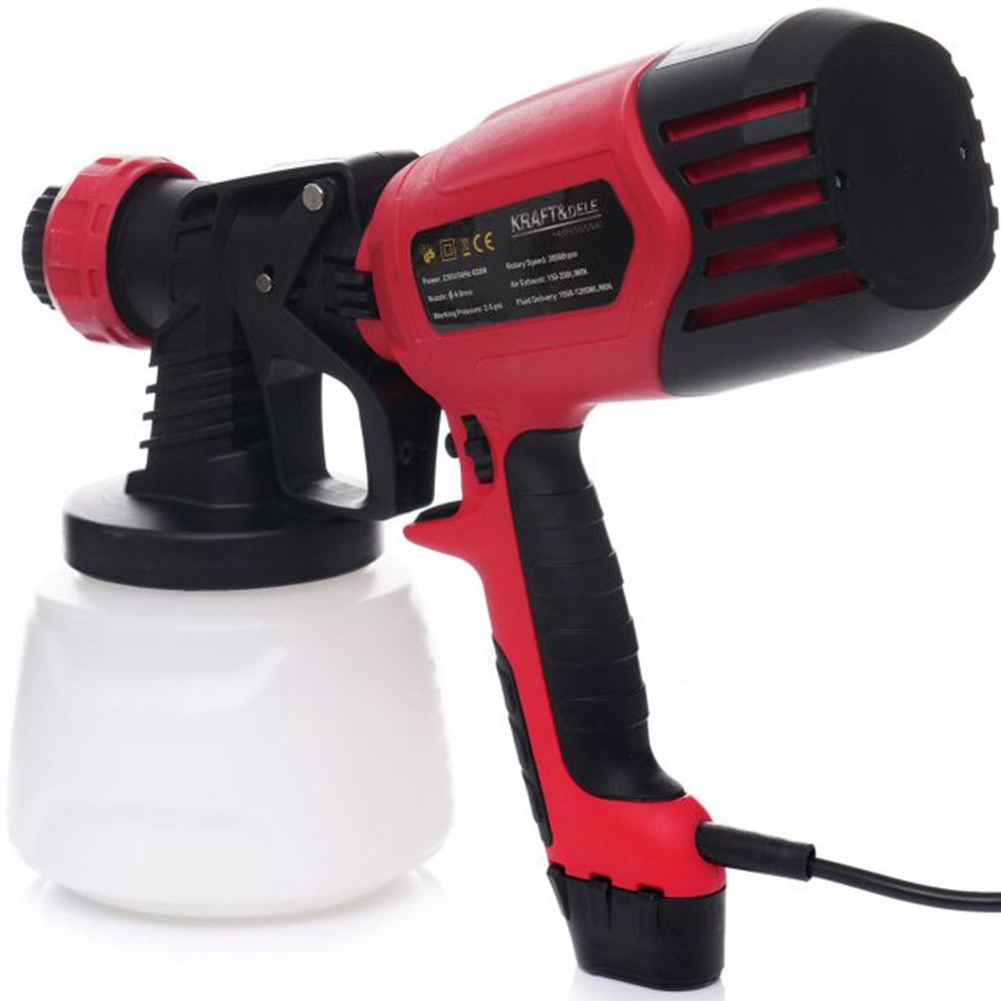 eMESERIASUL.RO Pistol de vopsit KRAFTMEN K1655, electric 450W, Փ 4 mm, 1000ml, POZA 10