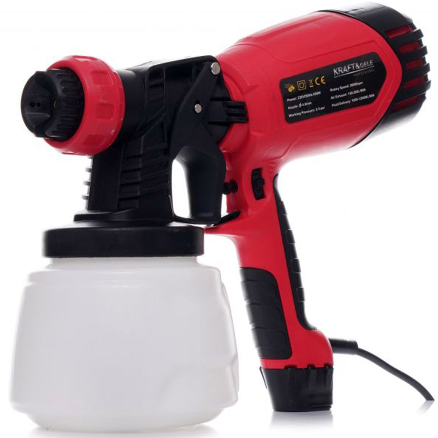 eMESERIASUL.RO Pistol de vopsit KRAFTMEN K1655, electric 450W, Փ 4 mm, 1000ml, POZA 4