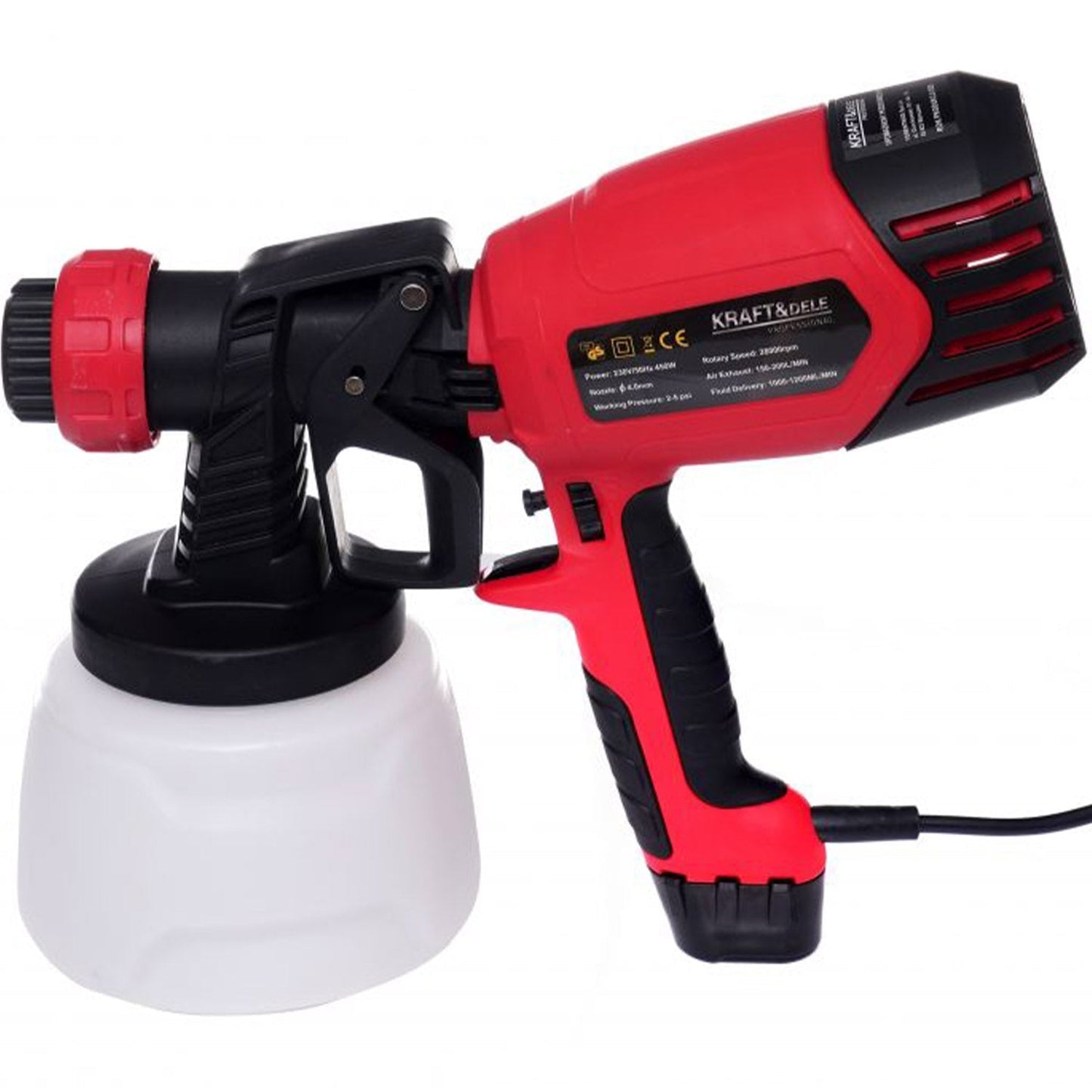 eMESERIASUL.RO Pistol de vopsit KRAFTMEN K1655, electric 450W, Փ 4 mm, 1000ml, POZA 11