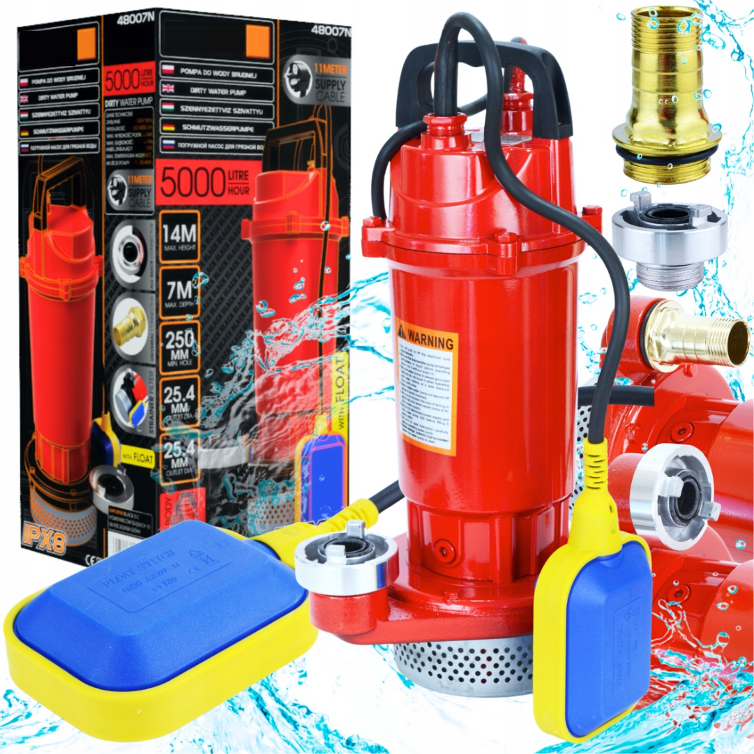 eMESERIASUL.RO Pompa apa curata si usor murdara (2in1) cu flotor, BLACK-SQUARE PORTONERO B48007-N, 370W, 83.6 l/min, submersibila, POZA 8