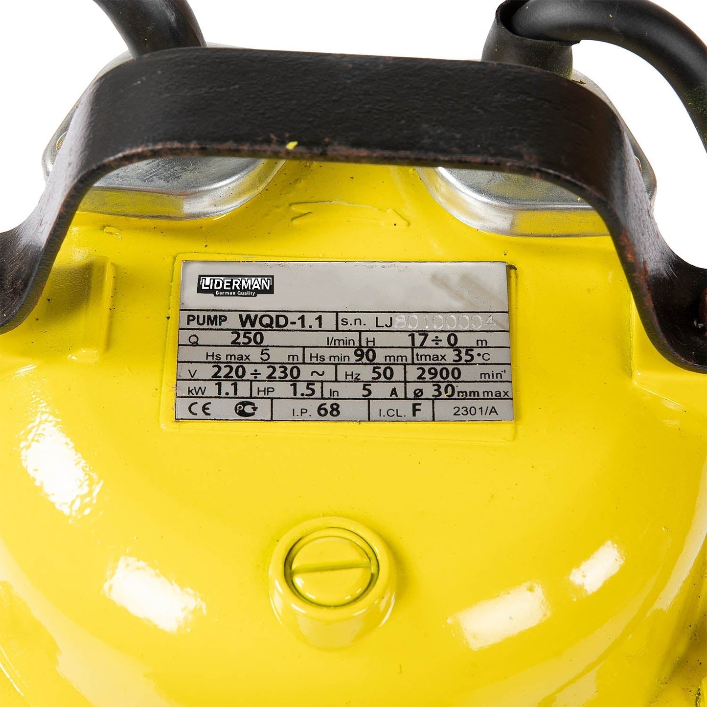 eMESERIASUL.RO Pompa de apa submersibila cu flotor Liderman- Maxima-WQD-1.1, 1.1 Kw, 250l/min, inaltime refulare 17m, POZA 3