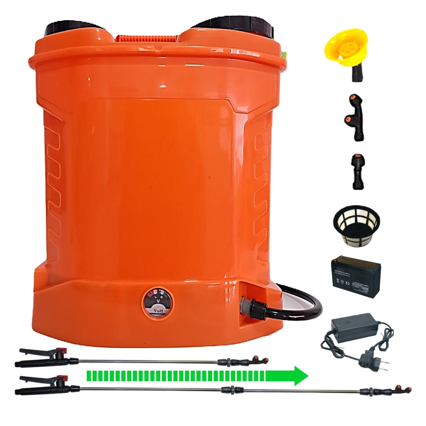 eMESERIASUL.RO Pompa de stropit cu acumulator Pandora 12L, 3 duze incluse, Vermorel, POZA 2