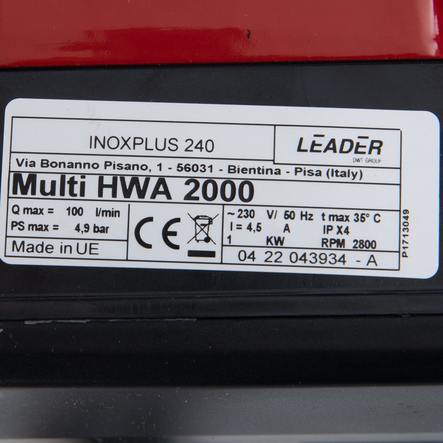 eMESERIASUL.RO Pompa de suprafata OMNI (Polonia) Multi HWA 2000, 230V, 1kW, 100l/min, H refulare 46m, POZA 6