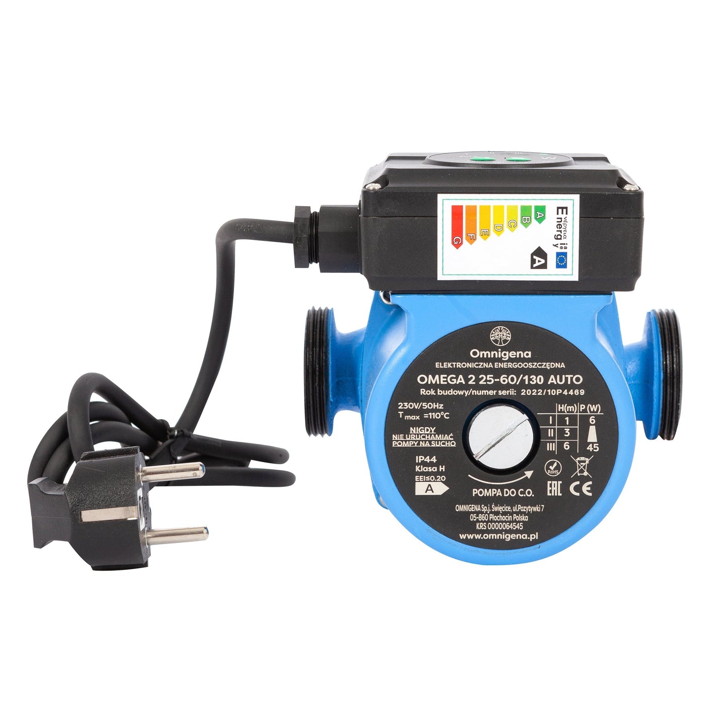 eMESERIASUL.RO Pompa recirculare centrala OMNI (Polonia) OMEGA2 25-60/130, debit 3m3/h, putere 45W, POZA 2