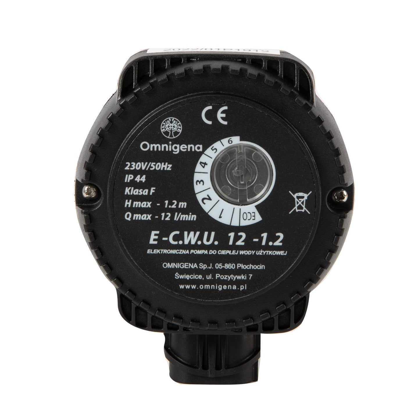 eMESERIASUL.RO Pompa recirculare centrala OMNI (Polonia) ECWU 12-1.2, debit 12l/min, putere 9W, POZA 1