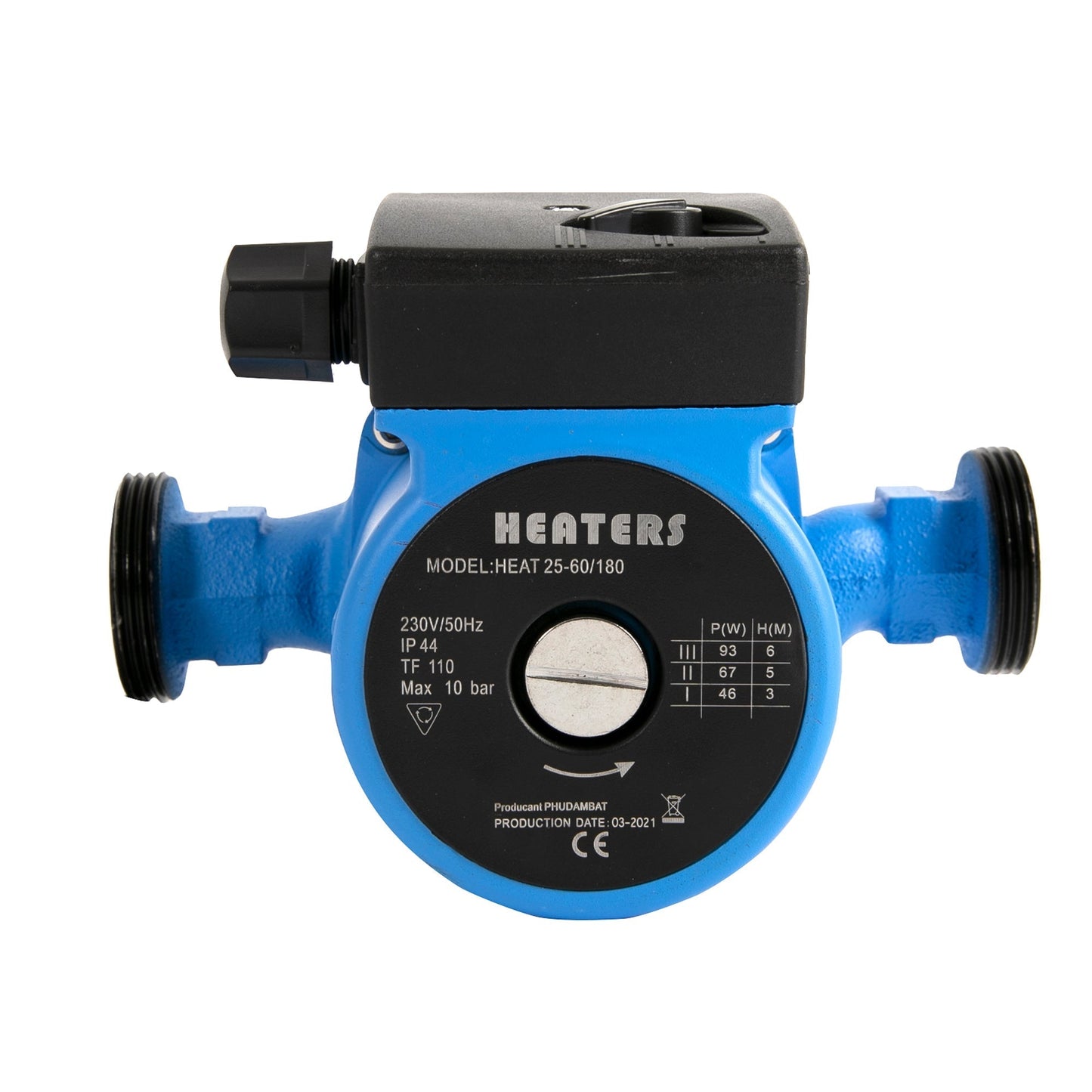 eMESERIASUL.RO Pompa recirculare centrala Vantec Heat 25-60/180, putere 93W, POZA 1