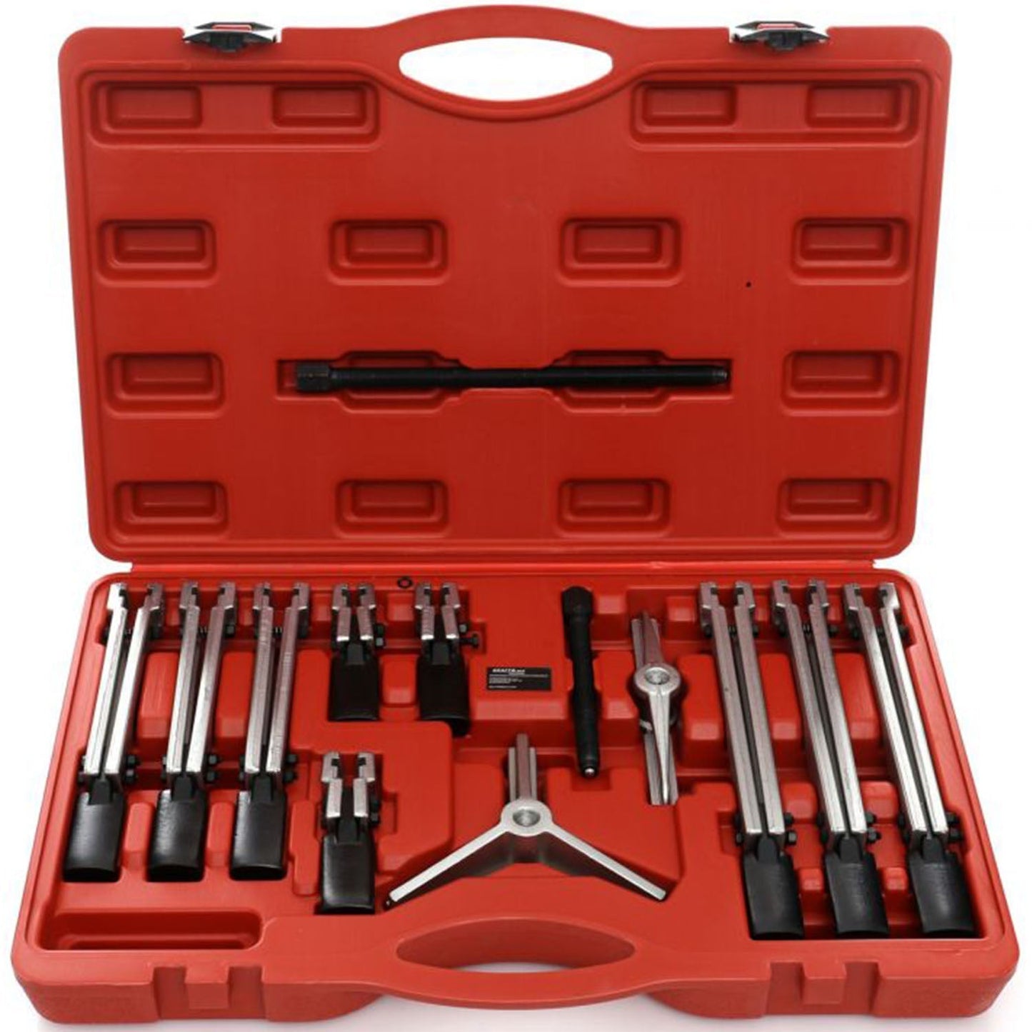 eMESERIASUL.RO SET Extractor cu dubla-prinde pentru rulmenti si bucse, KRAFTMEN K10148, 13 elemente, cutie plastic inclusa, POZA 2