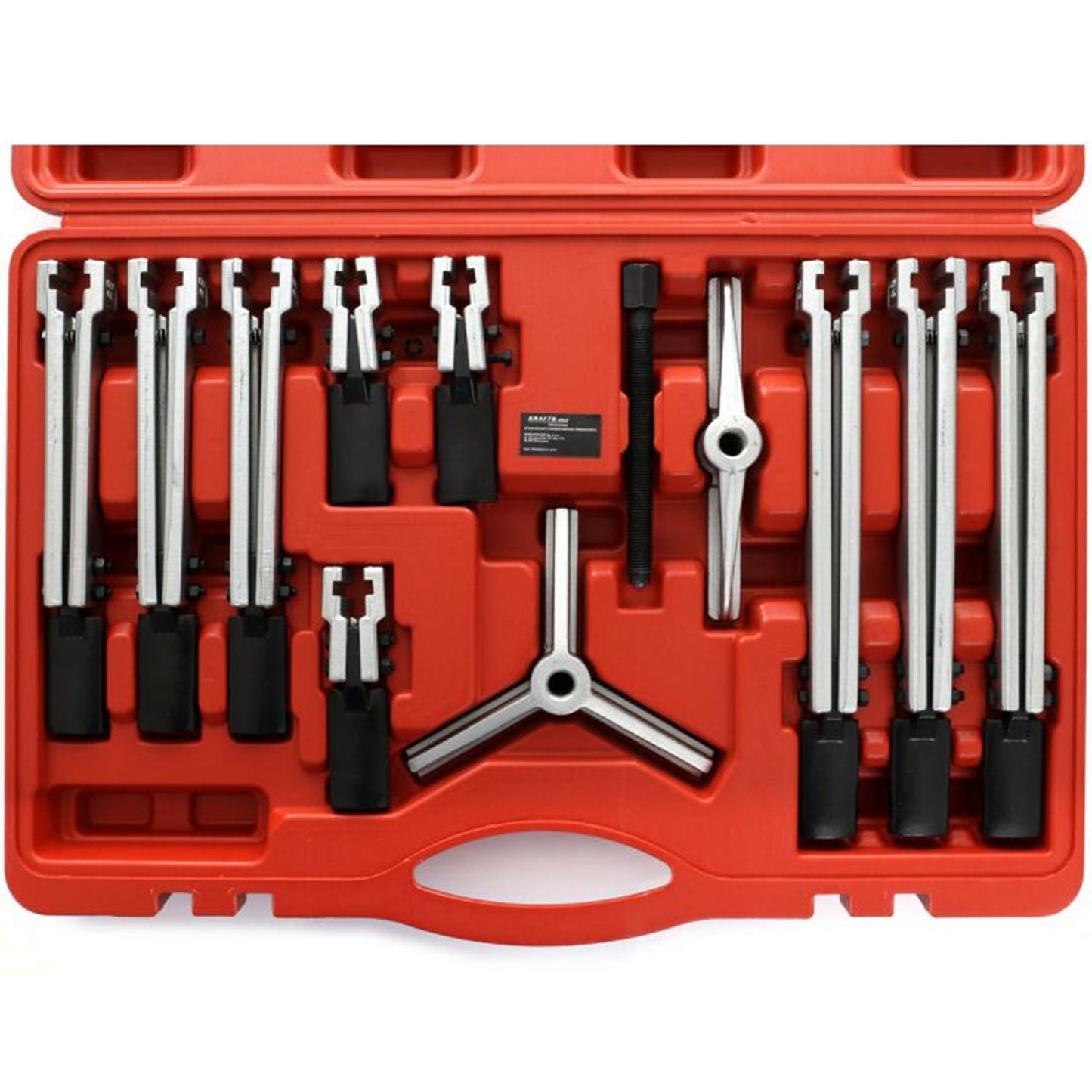eMESERIASUL.RO SET Extractor cu dubla-prinde pentru rulmenti si bucse, KRAFTMEN K10148, 13 elemente, cutie plastic inclusa, POZA 7
