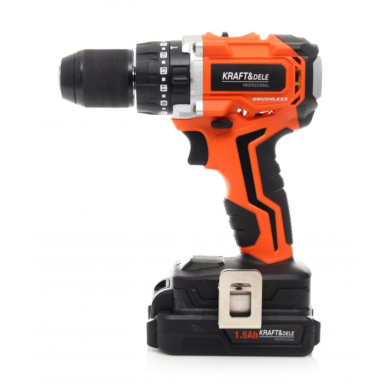 eMESERIASUL.RO SET Masina de insurubat si gaurit cu acumulator KRAFTMEN K1728, 1400RPM, 20V, mandrina 13mm, include 2 acumulatori, POZA 5