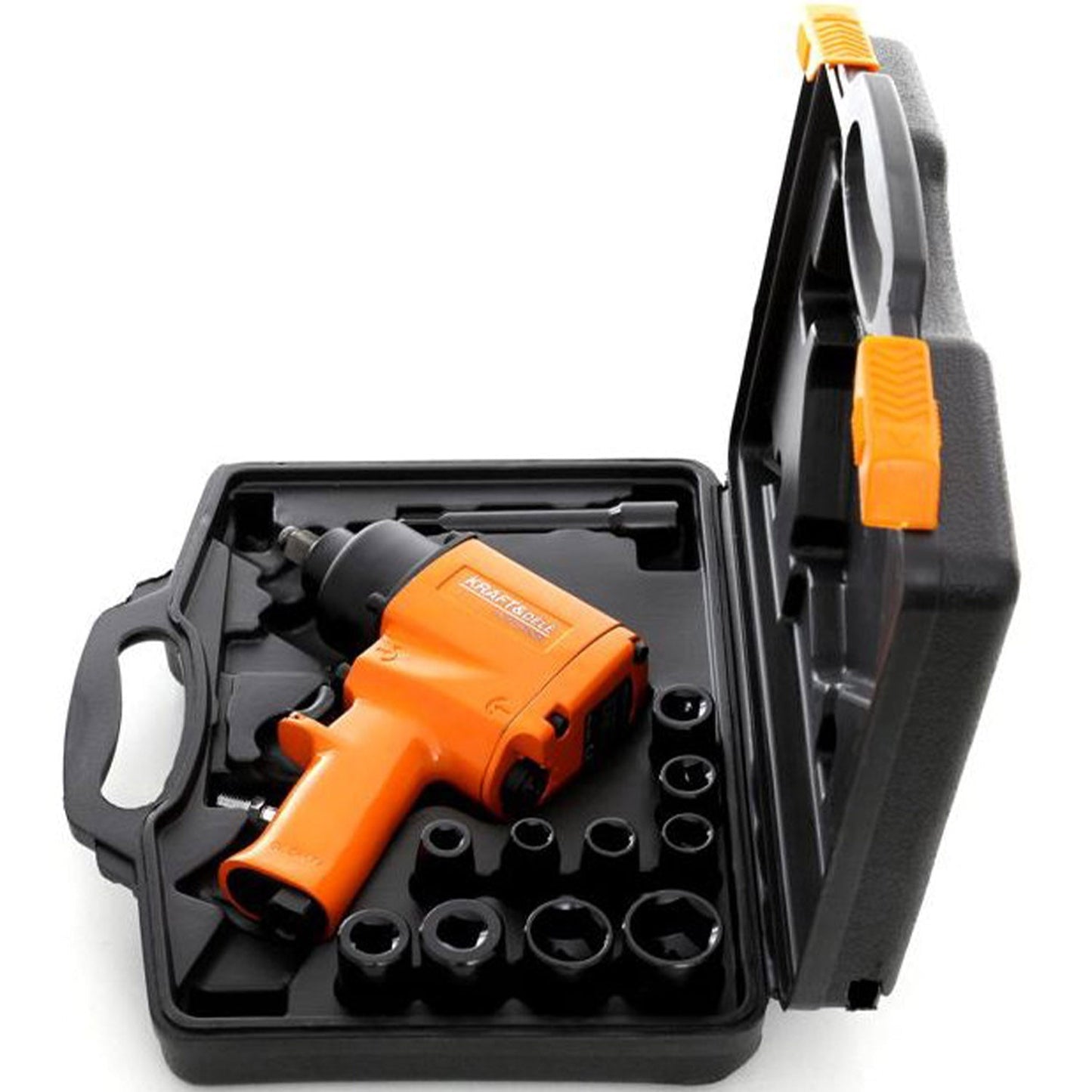 eMESERIASUL.RO SET Pistol cheie cu impact pneumatic si Capete Tubulare (prize) KRAFTMEN K1425, Drive 1/2", 1050Nm, 8000RPM, POZA 7