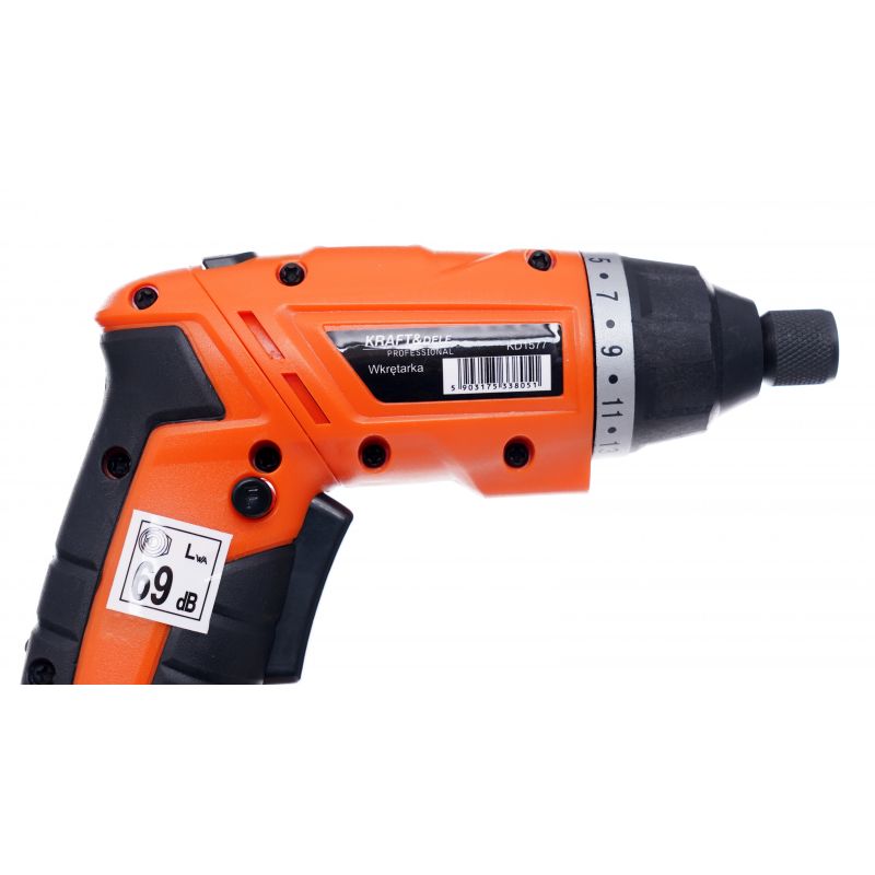 eMESERIASUL.RO SET Surubelnita electrica pe acumulator KRAFTMEN K1577, include 1 acumulator 3.6 V, 6 tubulare si 30 biti, POZA 7