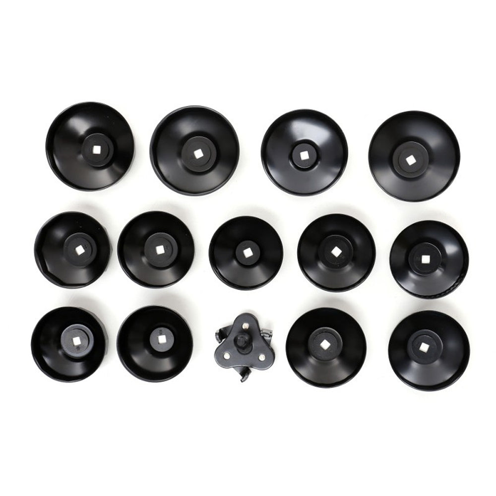 eMESERIASUL.RO SET TUBULARE (capace) desfacere filtre de ulei auto KRAFTMEN K10502, include 28+1 elemente, DRIVE 1/2" si 3/4", POZA 5