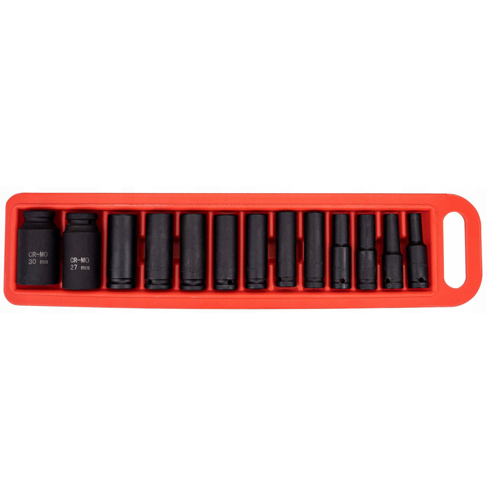 eMESERIASUL.RO Set 13 CHEI Tubulare (prize) cu impact KRAFTMEN K10521, Drive interior 1/2", 10-30mm, valiza transport inclusa, POZA 3