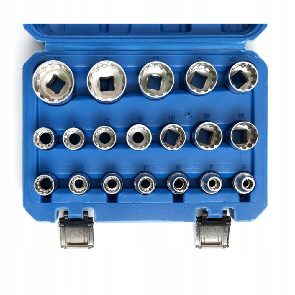 eMESERIASUL.RO Set 19 CHEI Tubulare (prize) cu impact KRAFTMEN K10347, 8-32mm, valiza transport inclusa, POZA 5