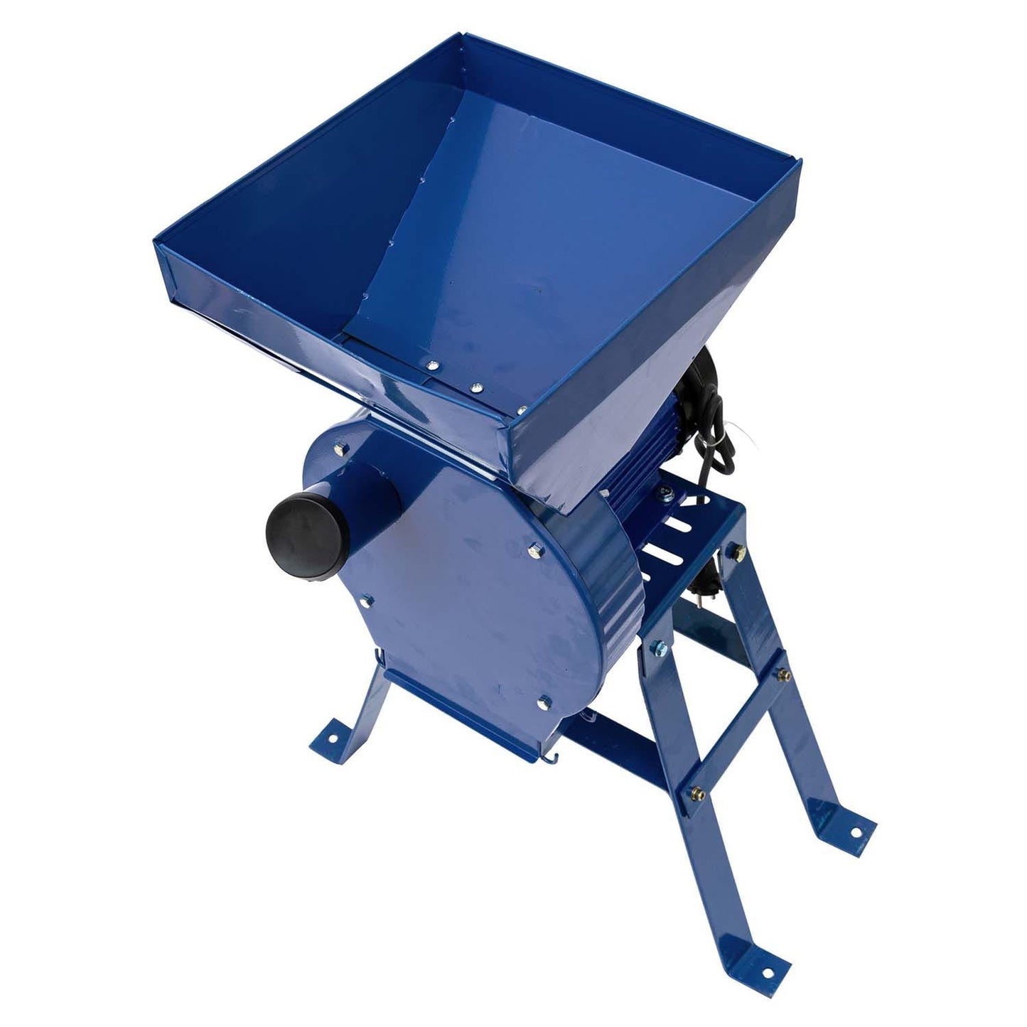 eMESERIASUL.RO Set Moara cereale, stiuleti si fructe-legume (3 in 1) Alpin-PROFI seria E, 3.9kW, Albastra, cu ciocanele, CUVA MARE si suport cu picioare, POZA 3