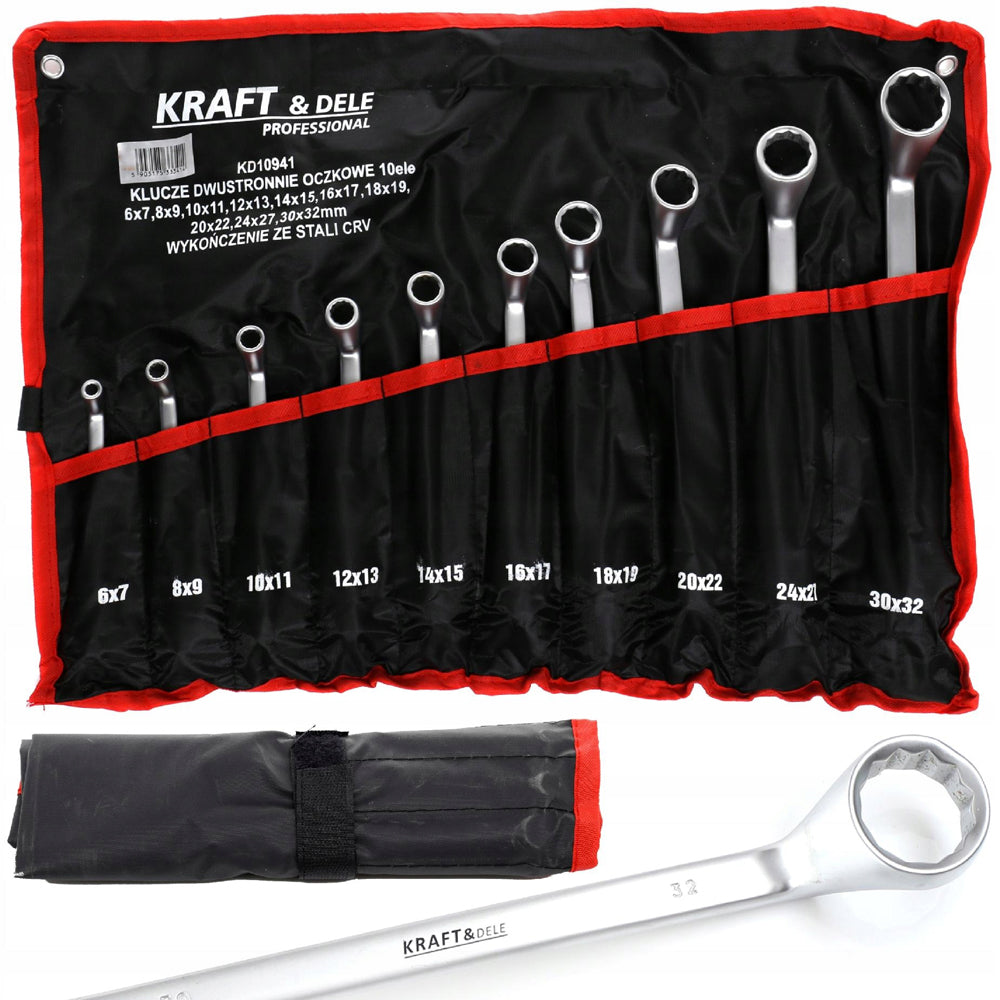 eMESERIASUL.RO Set chei inelare cu cot, 10 piese, KRAFTMEN K10941, 6-32MM, POZA 2