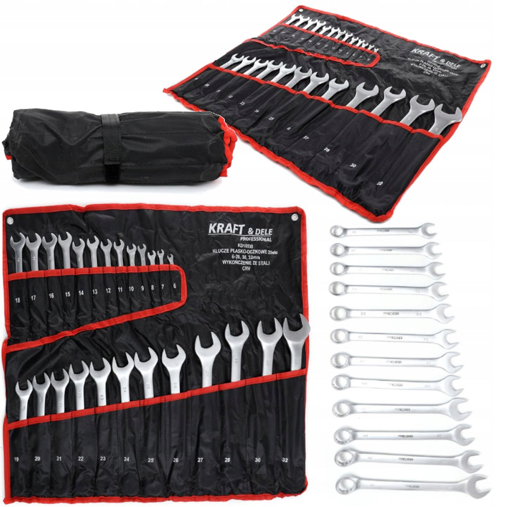 eMESERIASUL.RO Set de chei combinate, 25 piese, KRAFTMEN K10930, 6-32MM, POZA 2