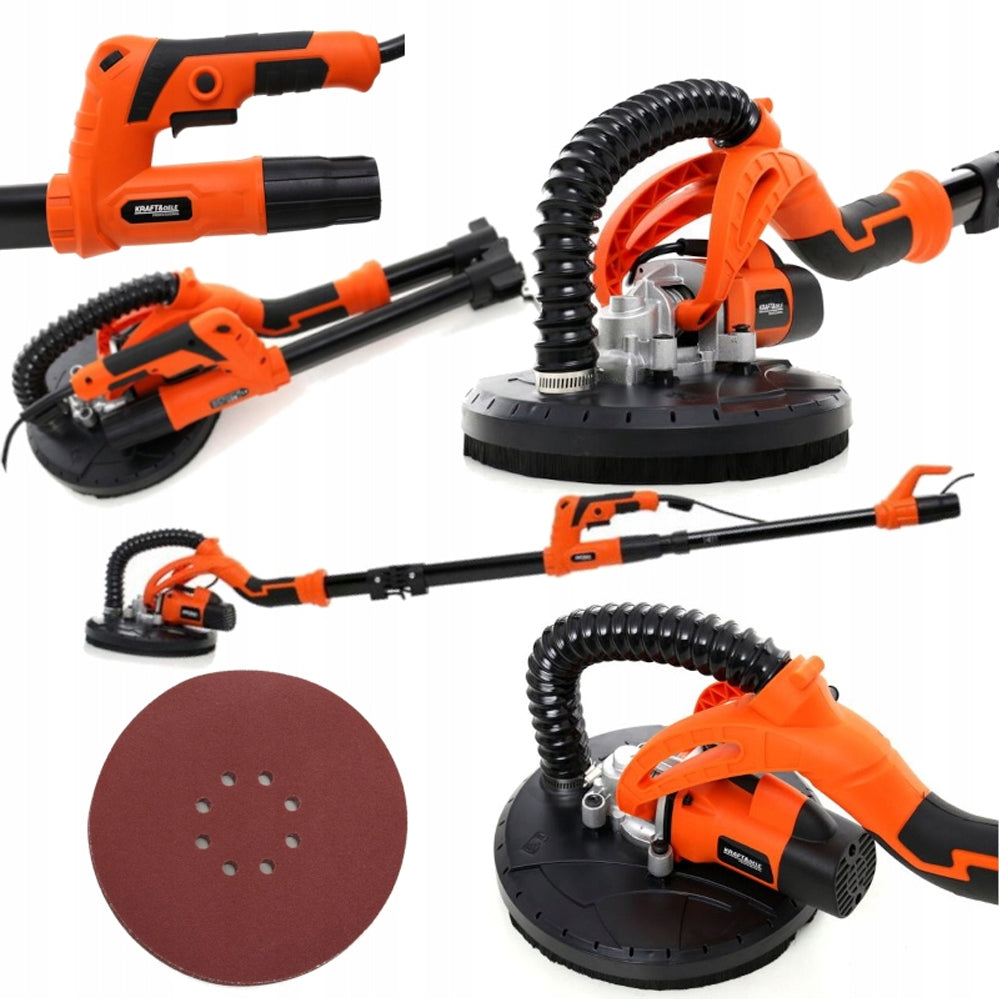 eMESERIASUL.RO Slefuitor pereti girafa cu adaptor pentru aspirator KRAFTMEN K1541, 710W, 225 mm, turatie reglabila, POZA 3